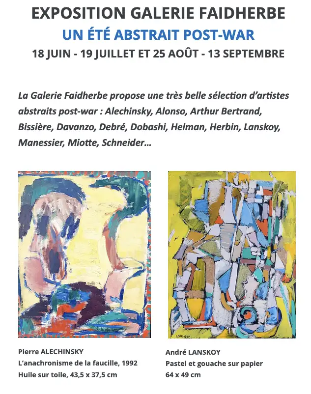Exposition été Paris