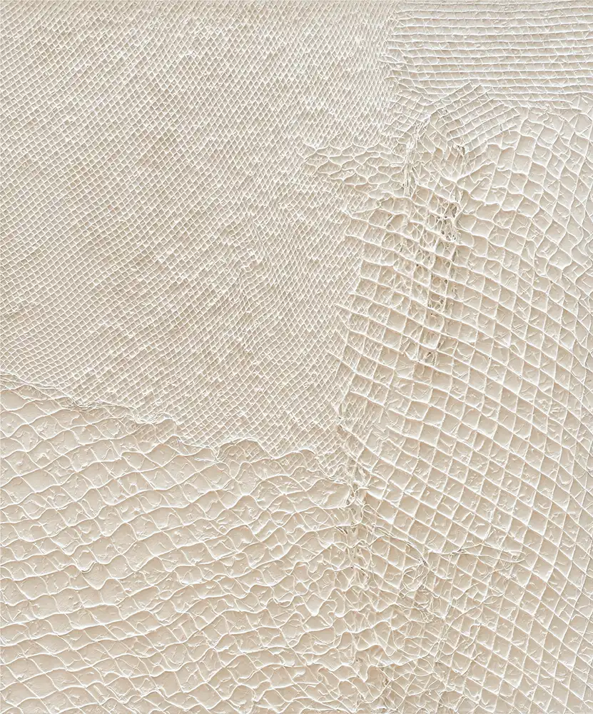 Moby Dick, 1998, huile et filet sur toile, 46x38 cm Moby Dick, 1998, huile et filet sur toile, 46x38 cm